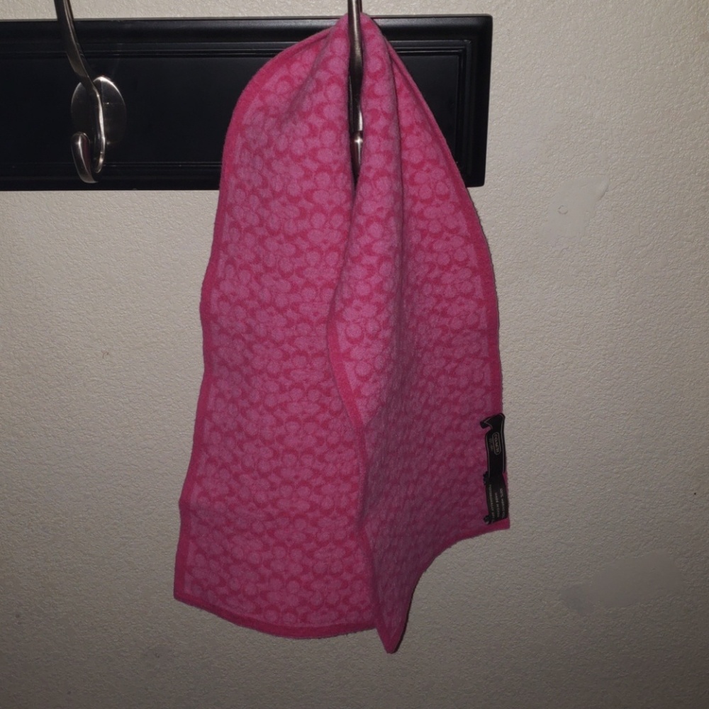 Pink Coach scarf